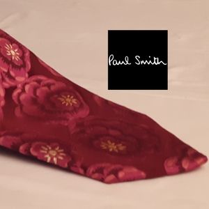 Paul Smith 100% Silk Floral Print Tie
